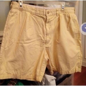 Polo Men's Yellow Casual Shorts 35 Golfing Sports Summer Beach Nautical